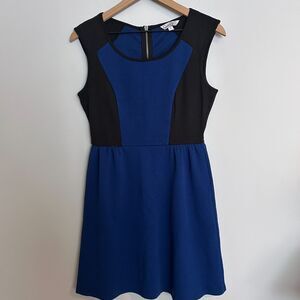 Speechless Cobalt Blue and Black Paneled Dress Size Small